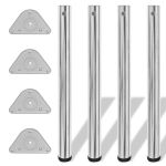 Picioare de masă reglabile pe înălțime, crom, 710 mm GartenMobel Dekor