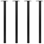 Picioare de masă reglabile pe înălțime 4 buc., negru, 1100 m GartenMobel Dekor
