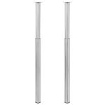 Picioare telescopice de masă, 2 buc., oțel inoxidabil, 710 mm-1100 mm GartenMobel Dekor