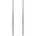 Picioare telescopice de masă, 2 buc., oțel inoxidabil, 710 mm-1100 mm GartenMobel Dekor