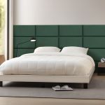 Wandkissenset Carpino 3-tlg. Samt 60x30 cm Dunkelgrün [neu.haus]