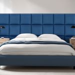 Wandkissenset Carpino 4-tlg. Samt 30x30 cm Navyblau [neu.haus]