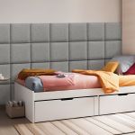 Wandkissenset Carpino 4-tlg. Textil 30x30 cm Hellgrau [neu.haus]