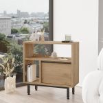 Beistelltisch Vesanto 60x60x26 cm Eichenoptik [en.casa]