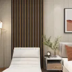 Set 16 panouri decorative 3D pentru perete Blaricum, stejar, 195x12 cm