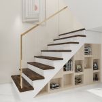 Set 6 placări pentru trepte din PVC Bunschoten, lemn închis