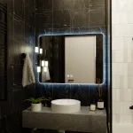 Oglinda LED pentru baie ARTEA 80x60 cm, touch, dezaburire, dimabila