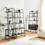 Möbelset Storfjord 3-tlg. 3x Leiterregal [en.casa]