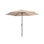 Parasol de grădină Leziter Gina bej, 300 cm, cu manivelă și cap înclinabil