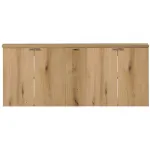 Dulap dublu suspendat pentru lavoar Skelbolu 140 cm, stejar