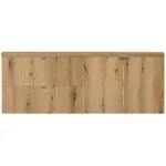 Dulap dublu pentru lavoar Skelbolu 160x40 cm, stejar, suspendat