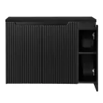 Masca lavoar baie suspendata Skelbolu, 3 usi, 100 cm, neagra