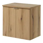 Dulap baie suspendat Skelbolu 60 cm, aspect stejar, 2 usi