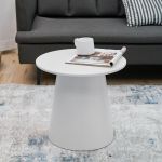 Couchtisch Nyd 40xØ44 cm Weiß [en.casa]