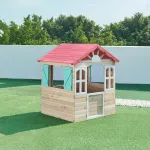 Casă de joacă pentru copii din lemn Lulä, 130x115x101 cm, pentru grădină