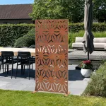 Paravan decorativ de grădină Kilsturd din oțel Corten 180x90 cm