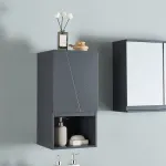 Dulap suspendat pentru baie Overath gri 30x30x60 cm [en.casa]