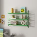 Modulares Wandregal Strängnäs Apfelgrün [en.casa]