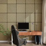Set 16 panouri acustice decorative Vang diagonal 60x60 cm, stejar