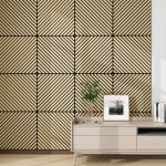 Akustik-Wandpaneel 16er Set Vang diagonal 60x60 cm Eichenoptik, hell [NEU.HOLZ]