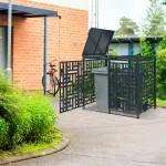 Masca pentru 2 pubele 240 L Bernalda din otel galvanizat antracit