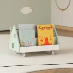 Raft mobil pentru copii Vipsali, 50x33x34 cm, verde mentă/alb