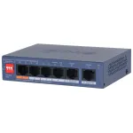 Switch PoE Dahua 6 porturi, 4 PoE 60W, cloud managed, VLAN, CS4006-4ET2GT-60 SafetyGuard Surveillance