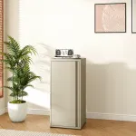 Dulap metalic Burlöv bej din oțel, cu 1 ușă și 2 polițe reglabile