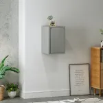 Dulap suspendat metalic gri Burlöv 50x33x35 cm, 1 usa