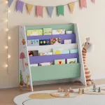 Bibliotecă pentru copii Hornnes 60x62x28 cm Aqua Dream