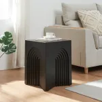 Măsuță laterală Elverumn 45x35x35 cm negru mat [en.casa]