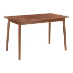 Masă de dining Klijori 120x70 cm, aspect nuc, pentru 4 persoane