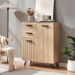 Sideboard Noppen 100x80x38 cm Eicheoptik [en.casa]