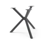 Cadru pentru masă Viserinna din oțel, negru, 94,5x94,5x73 cm