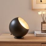 Lampă de masă Lukkodso din metal negru, 1xE27, 20x20 cm