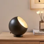 Lampă de masă Lukkodso din metal negru, 1xE27, 20x20 cm