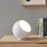 Lampa de masă Lukkodso albă din metal, E27, 20 x 20 cm