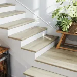 Set 4 placări pentru trepte din PVC Tessuto Milan cu aspect lemn