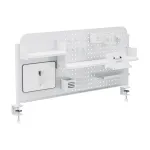 Organizer de birou cu prindere pe cleme Sauda 114x68 cm, alb