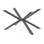 Cadru de masă Bemeenel din oțel negru 120x75x72 cm pentru proiecte DIY