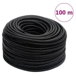 Furtun de aer hibrid, negru, 0,6", 100 m, cauciuc și PVC GartenMobel Dekor