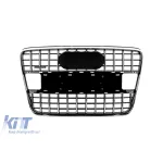 Grilă tip S-Line crom/neagră potrivită pentru Audi Q7 2005-2015 Performance AutoTuning