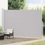 Copertină laterală retractabilă de terasă, gri, 220x500 cm GartenMobel Dekor