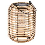 Felinar solar metalic decorativ pentru gradina, 24 cm, bej Household NewTrend