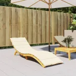 Pernă de șezlong, crem, 200x70x3 cm, textil oxford GartenMobel Dekor