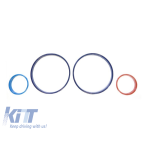 Inele de bord potrivite pentru BMW Seria 5 E39 1995-2004 / Seria 7 E38 1994-2001 / X5 E53 2000-2007, culoare M Style Performance AutoTuning