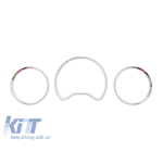 Inele de tablă potrivite pentru Mercedes C-Class W202 1996-2000, culoare crom Performance AutoTuning