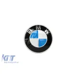 Emblemă originală albă/albastră BMW potrivită pentru capotă pentru BMW Seria 5 F10, F11, F07 GT, Seria 6 E63, F12, F13, Z4 E85 Performance AutoTuning