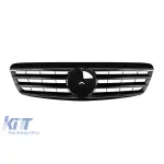 Grilă crom/neagră potrivită pentru Mercedes S-Class W220 1998-2002 Performance AutoTuning