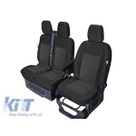 Tapițerie Kegel Tailor Made potrivită pentru scaunele simple + duble pe Ford Transit Custom 2012-2023, negre cu model Performance AutoTuning